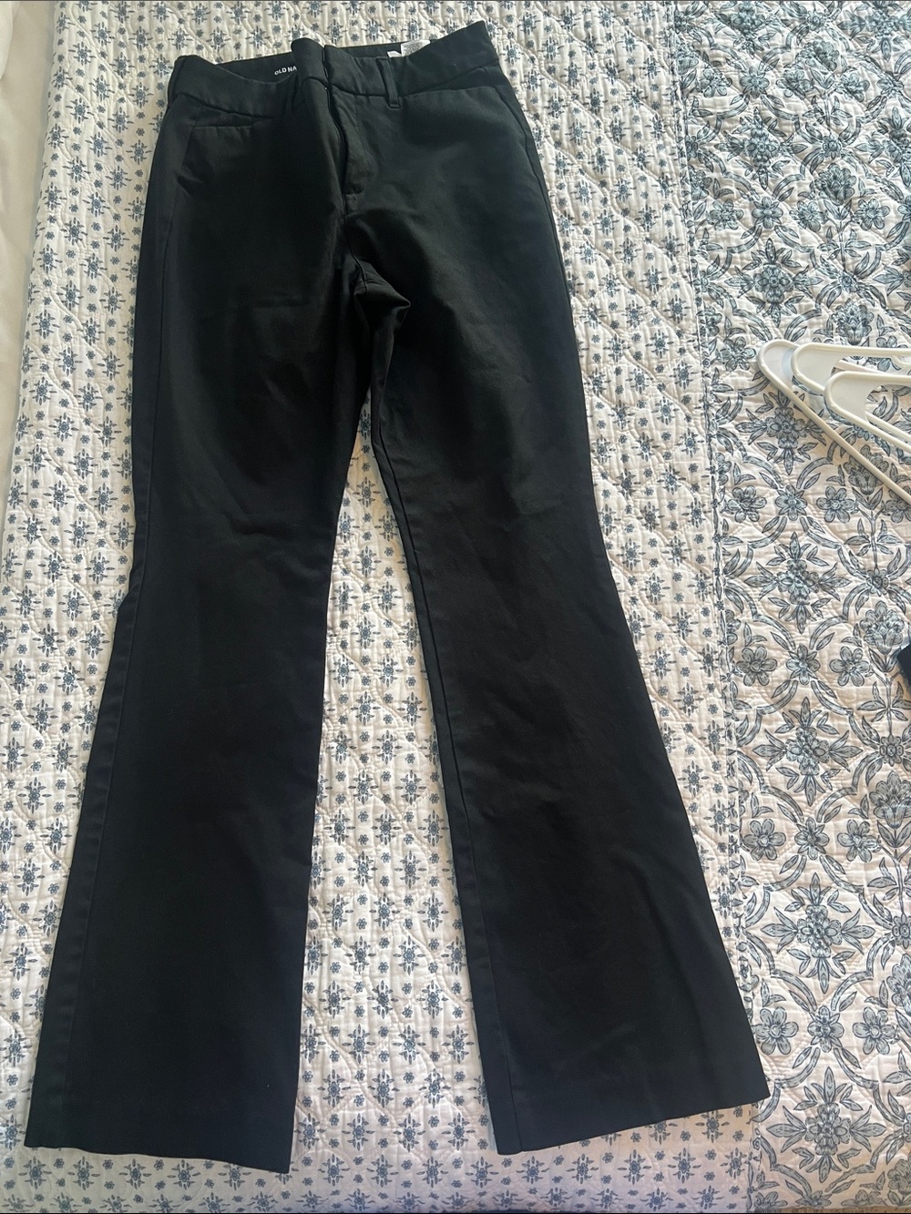 Old Navy Black High-Rise Pixie Flare Pants
